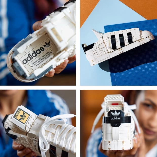 фото Lego icons конструктор кроссовки adidas originals superstar