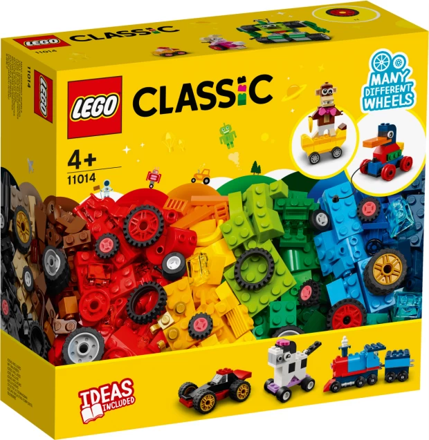 фото Lego classic конструктор "кубики и колёса"