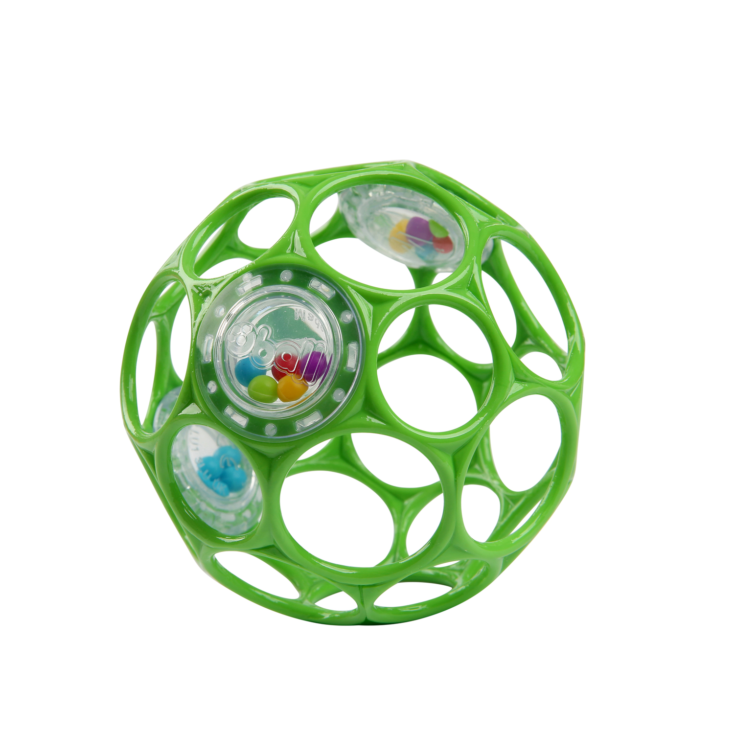фото Bright starts развивающая игрушка: мяч oball с погремушкой (зеленый)