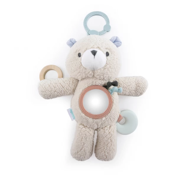 фото Игрушка подвеска для новорожденного с прорезывателем мишка ingenuity