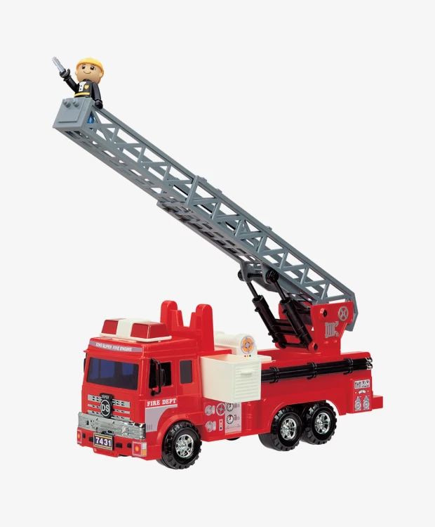 фото Игровой набор daesung пожарная машина со шлангом и фигуркой