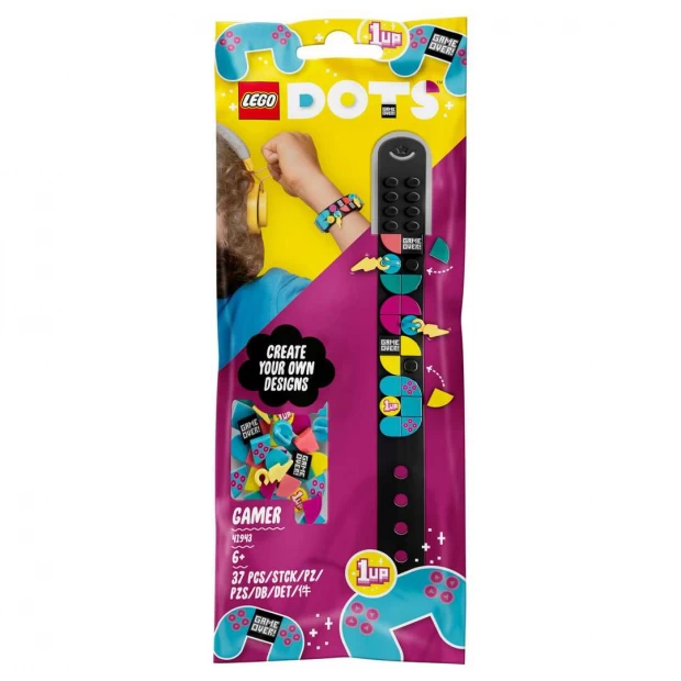 фото Lego dots конструктор браслет с шармами геймер