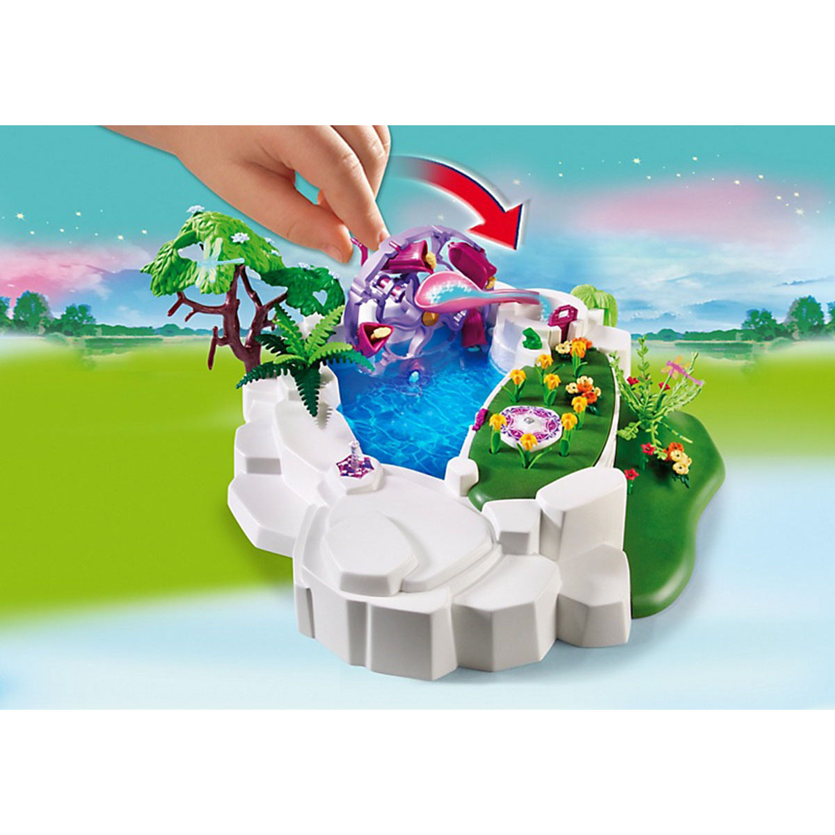 фото Замок кристалла: волшебное озеро playmobil