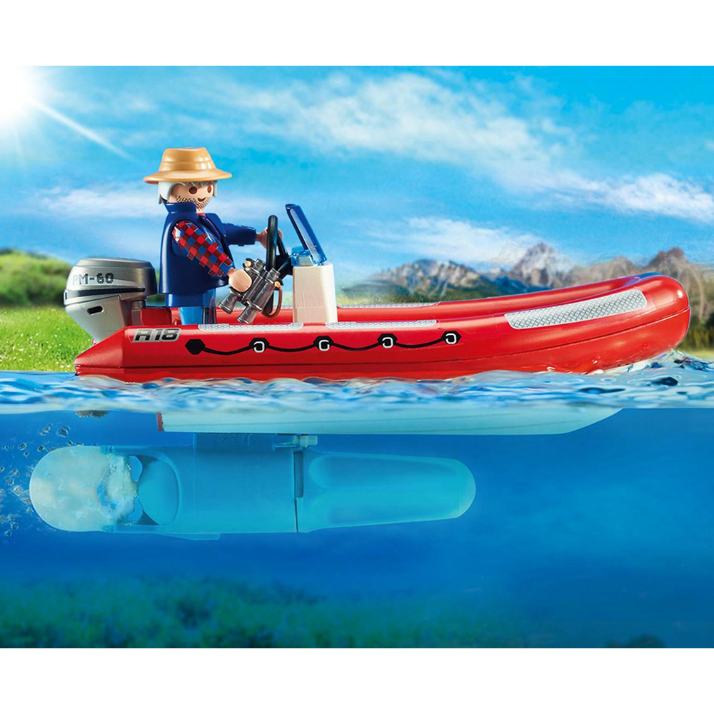 фото Конструктор playmobil в поисках приключений: лодка с браконьерами
