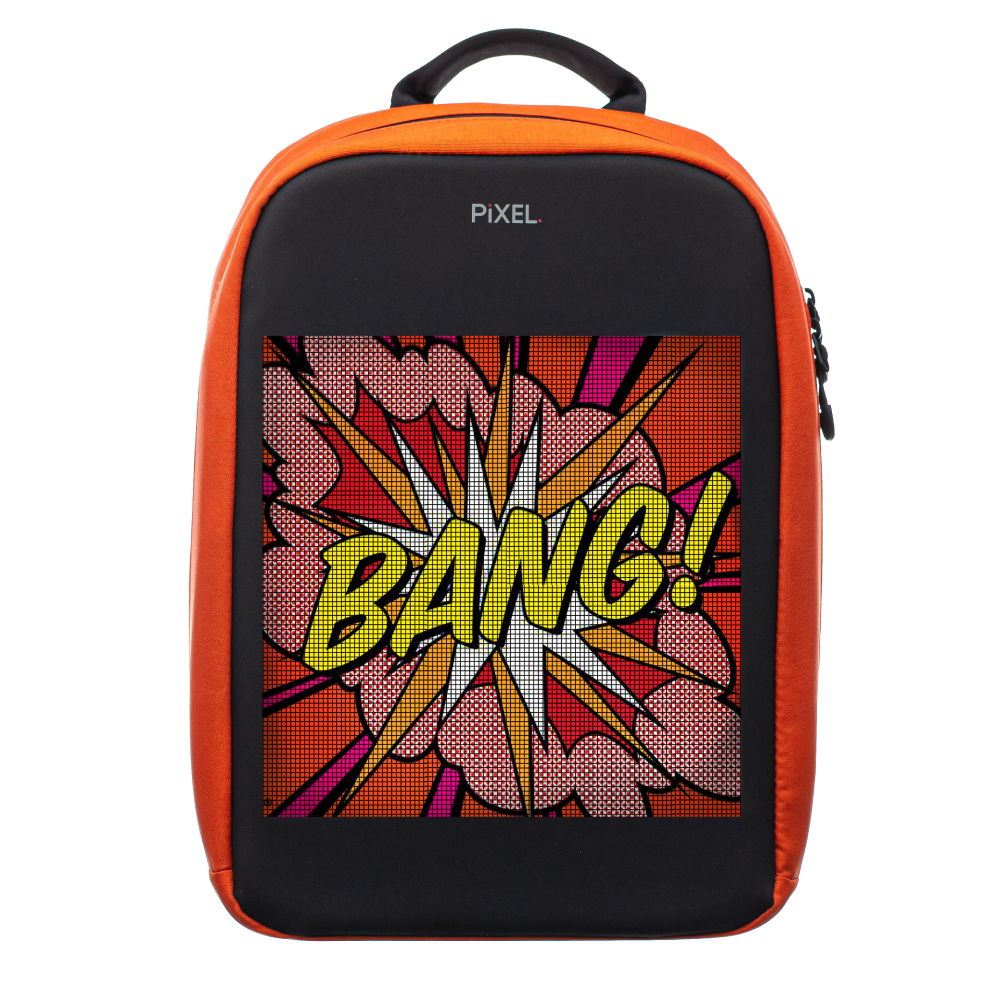 фото Pixel bag рюкзак с led-дисплеем pixel max - orange (оранжевый)