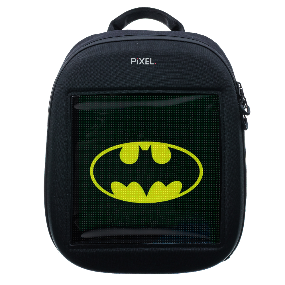 фото Pixel bag рюкзак с led-дисплеем pixel one - black moon (чёрный)