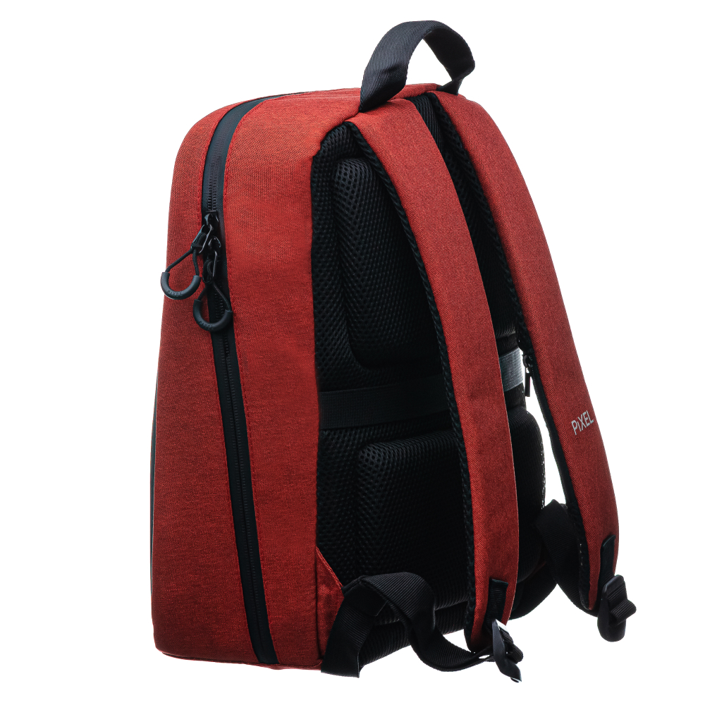 фото Pixel bag рюкзак с led-дисплеем pixel plus - red line (бордовый)
