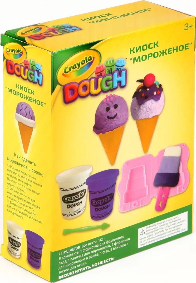 Crayola Игровой набор "Киоск "Мороженое", тесто для лепки А1-2087 - фото 1