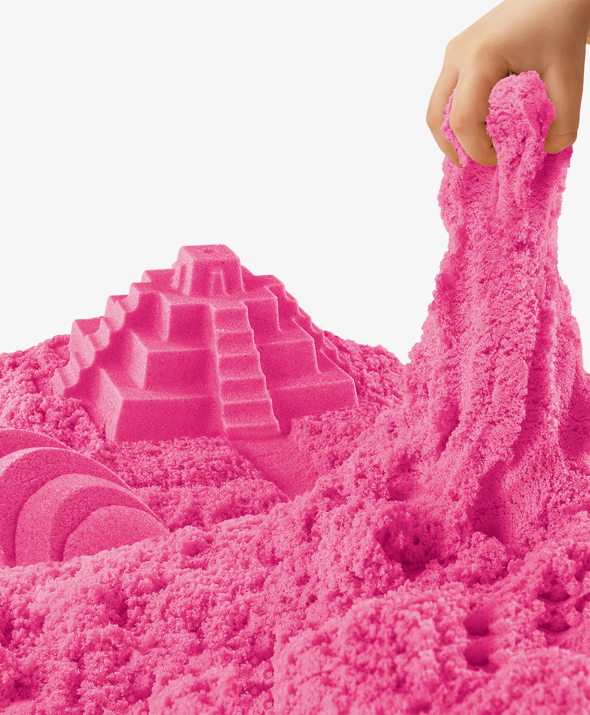фото Кинетический космический песок 1 кг, дой-пак, розовый
