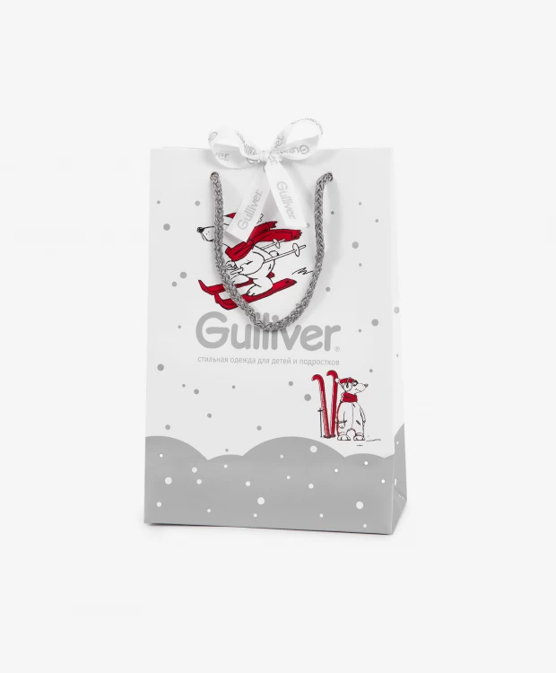 Пакет подарочный маленький Gulliver cards пакет пингвин с какао маленький