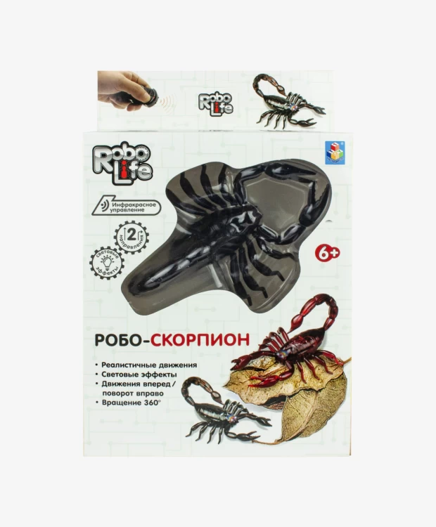 Игрушка 1TOY Робо-Скорпион на ИК управлении коричневый
