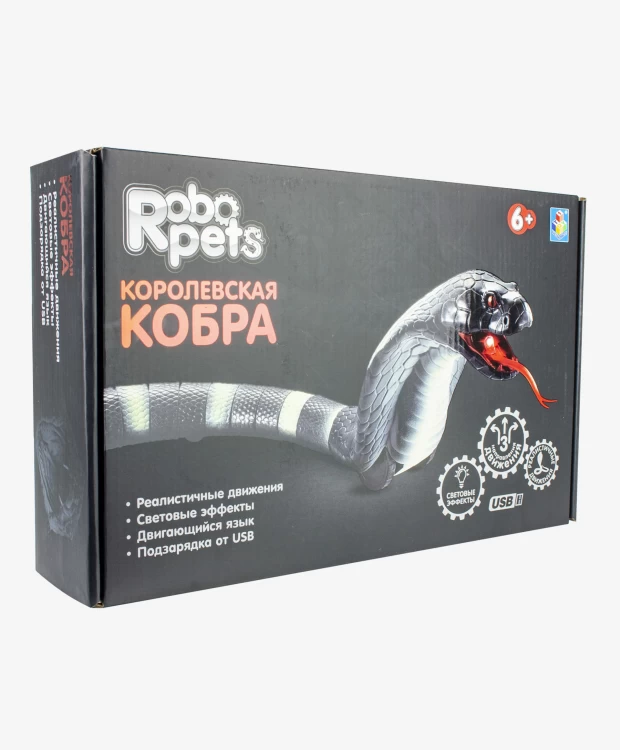 Игрушка 1TOY Робо-Кобра на ИК управлении синяя