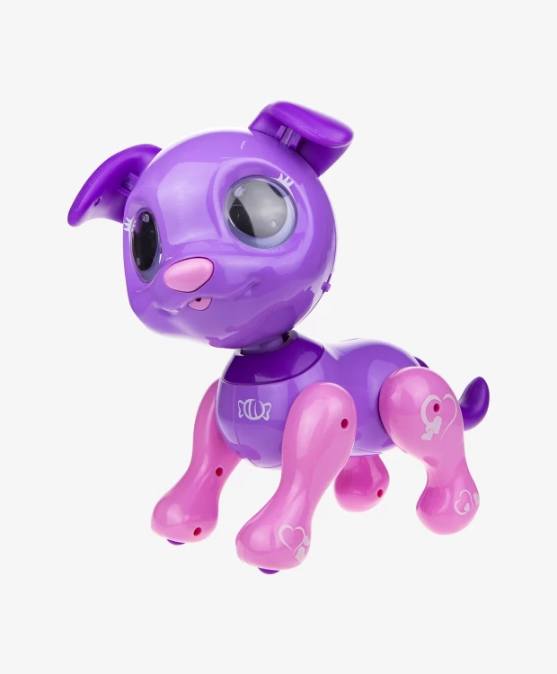Интерактивная игрушка 1TOY Робо-пес фиолетовый игрушка 1toy zuru робо ящерица roboalive