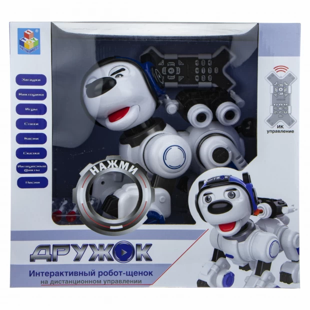 1TOY Радиоуправляемый робот-щенок "Дружок"