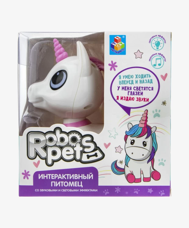 Интерактивная игрушка 1TOY Робо-единорог розовый