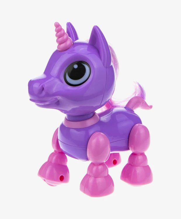 Интерактивная игрушка 1TOY Робо-единорог фиолетовый - фото 1