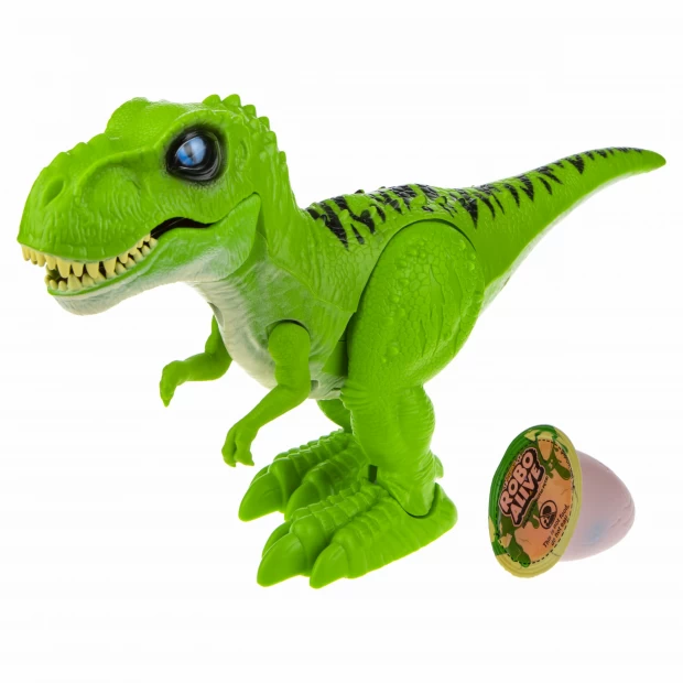 ZURU Игровой набор Робо-Тираннозавр RoboAlive (зеленый) + слайм zuru zuru игровой набор робо тираннозавр roboalive серый слайм