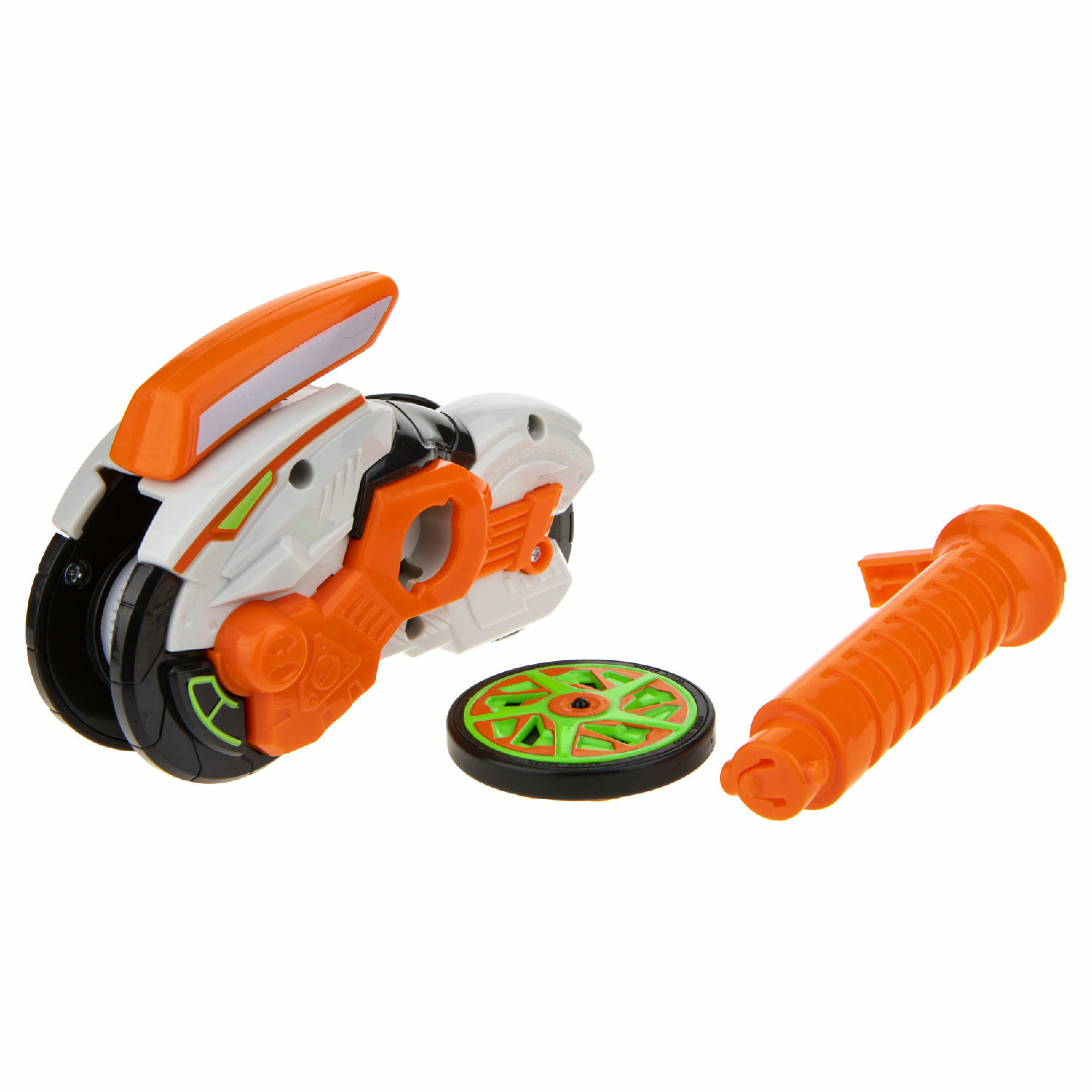 фото Hot wheels spin racer &quot;рыжий ягуар&quot; (пуск. механизм с диском, 12 см, коробка, оранжевый) gulliver toys