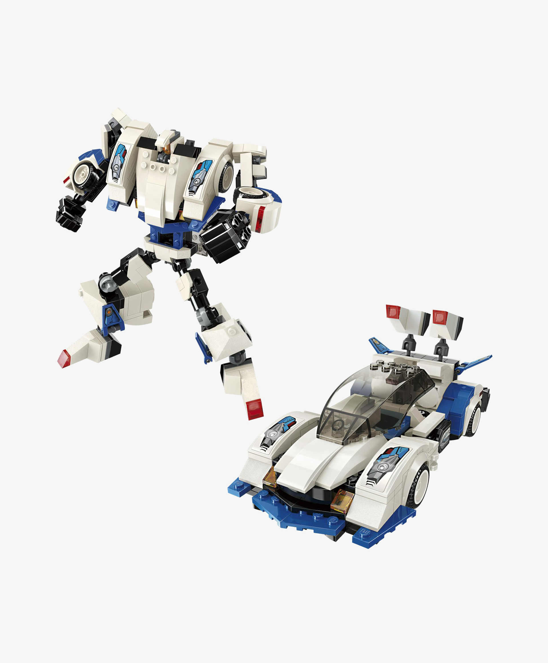 Конструктор 1TOY Blockformers Transbot Суперкар-Спэйсфайтер