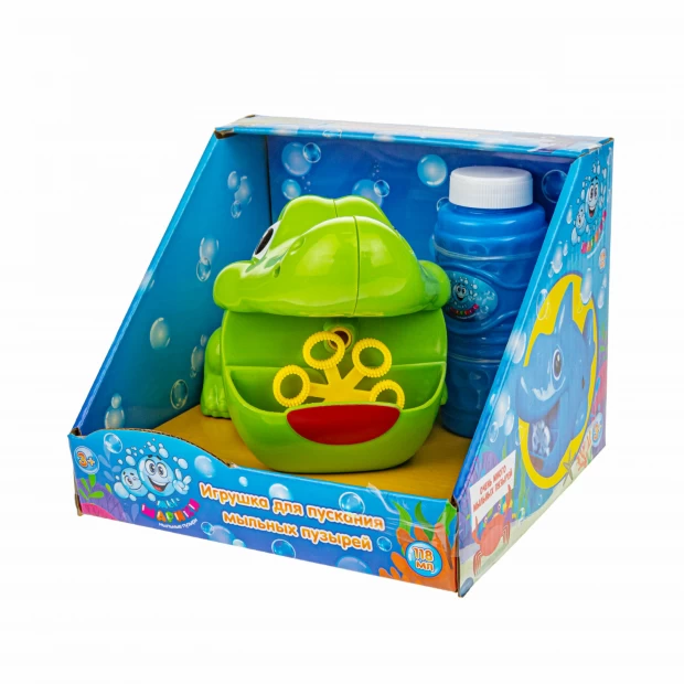 1TOY Игрушка для пускания мыльных пузырей Зелёный крокодил