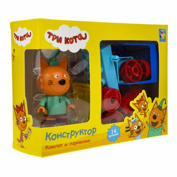 1TOY Конструктор « Компот и паровозик»