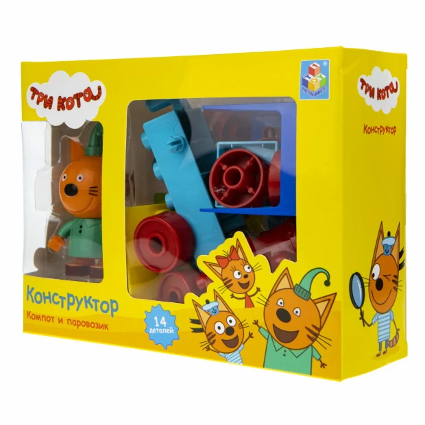 1TOY Конструктор « Компот и паровозик»