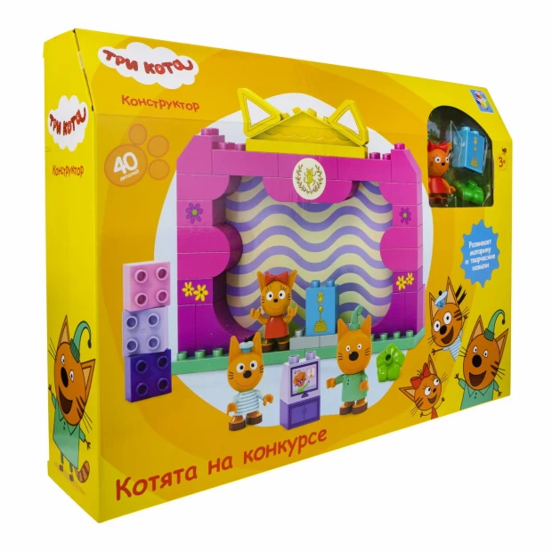 1TOY Конструктор «Котята на конкурсе»