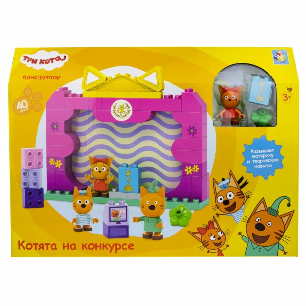 1TOY Конструктор «Котята на конкурсе»