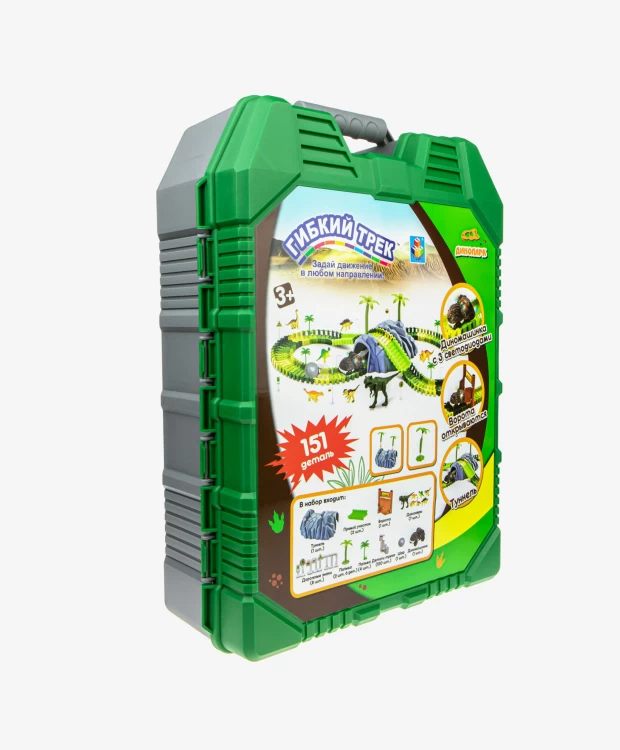 Игровой набор 1TOY Гибкий Трек Динопарк