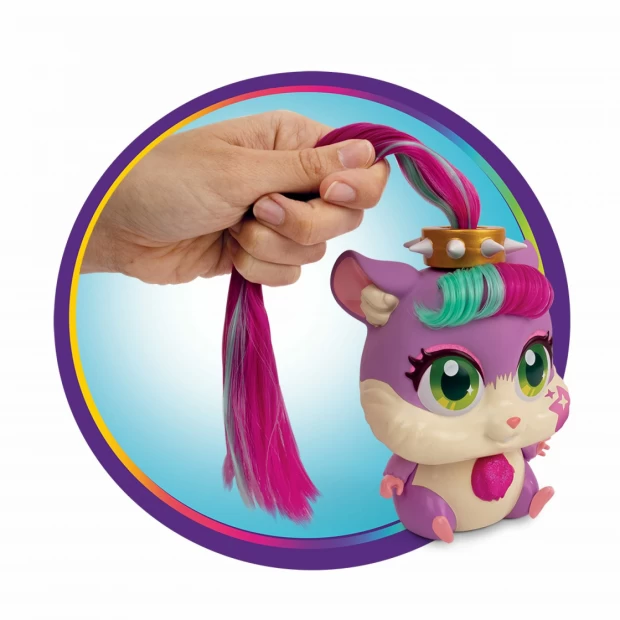 фото 1toy игровой набор стильные питомцы хомячок хлоя с "растущими" волосами