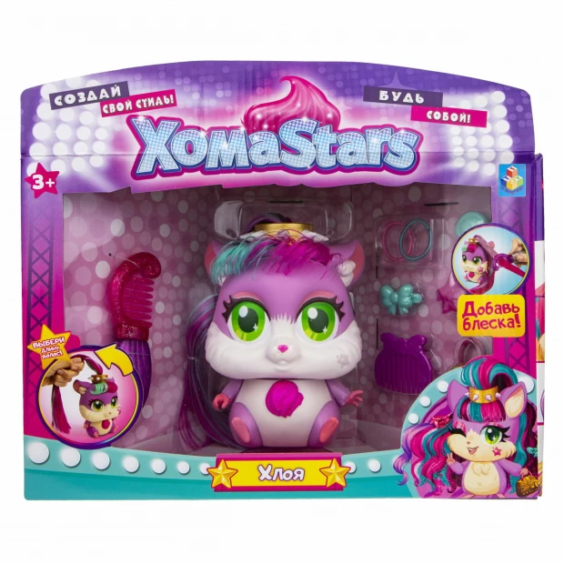 фото 1toy игровой набор стильные питомцы хомячок хлоя с "растущими" волосами