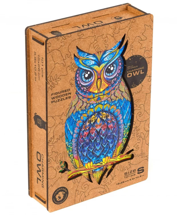 Фигурный пазл Чарующая сова S