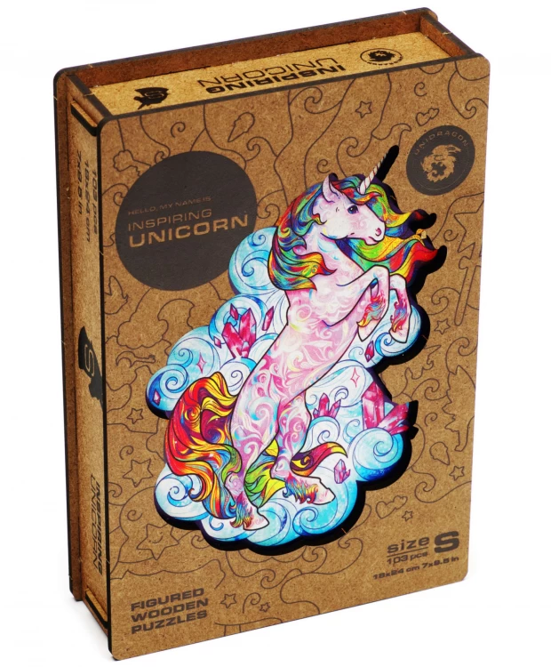 Фигурный пазл Вдохновляющий единорог S