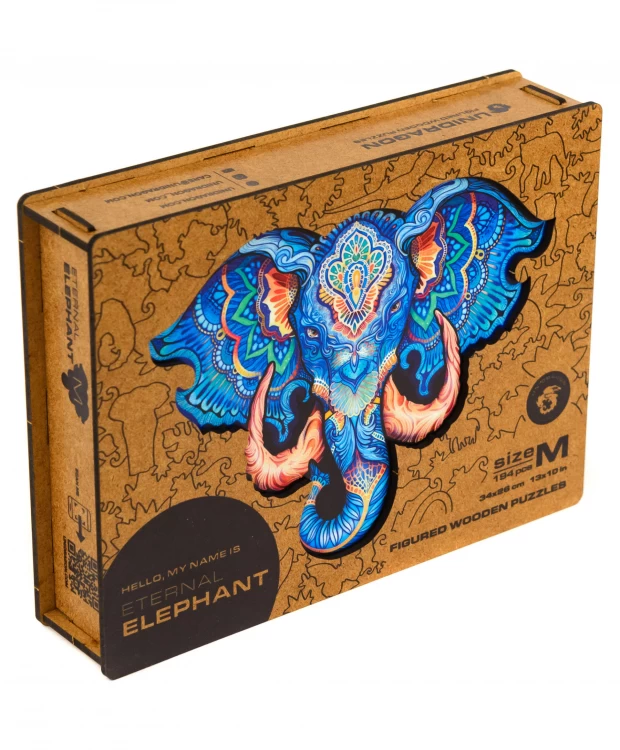 Фигурный пазл Вечный Слон M пазл фигурный слон 95 деталей