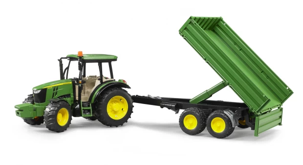 Bruder Трактор с прицепом  John Deere 5115M