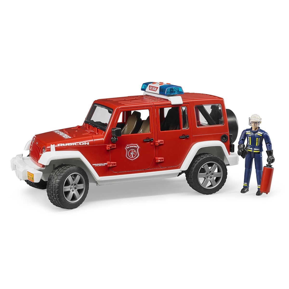 

Bruder Внедорожник пожарный с фигуркой Jeep Wrangler Unlimited Rubicon, 02-528