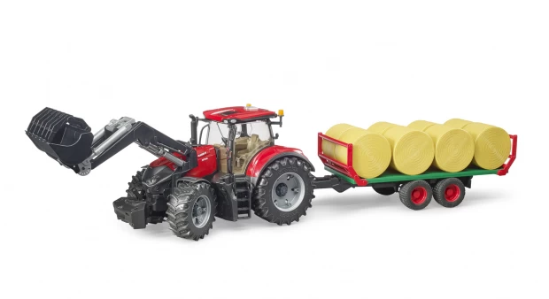 Bruder Трактор с погрузчиком Case IH Optum 300CVX