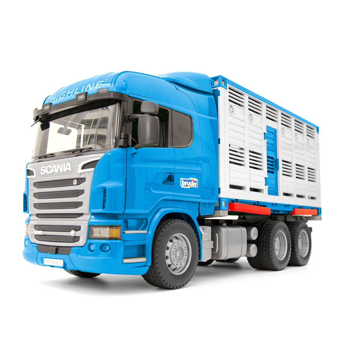 

Bruder Фургон для перевозки Scania животных с коровой, 03-549