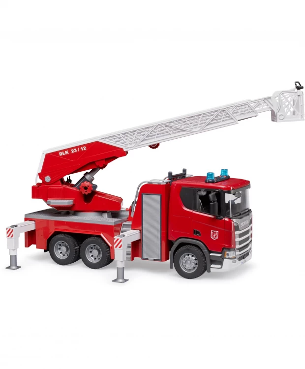 Пожарная машинка Scania с аксессуарами машины dickie пожарная машинка scania 35 см