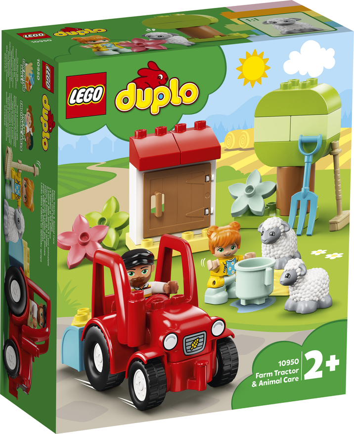 LEGO DUPLO Конструктор "Фермерский трактор и животные" 10950 - фото 1