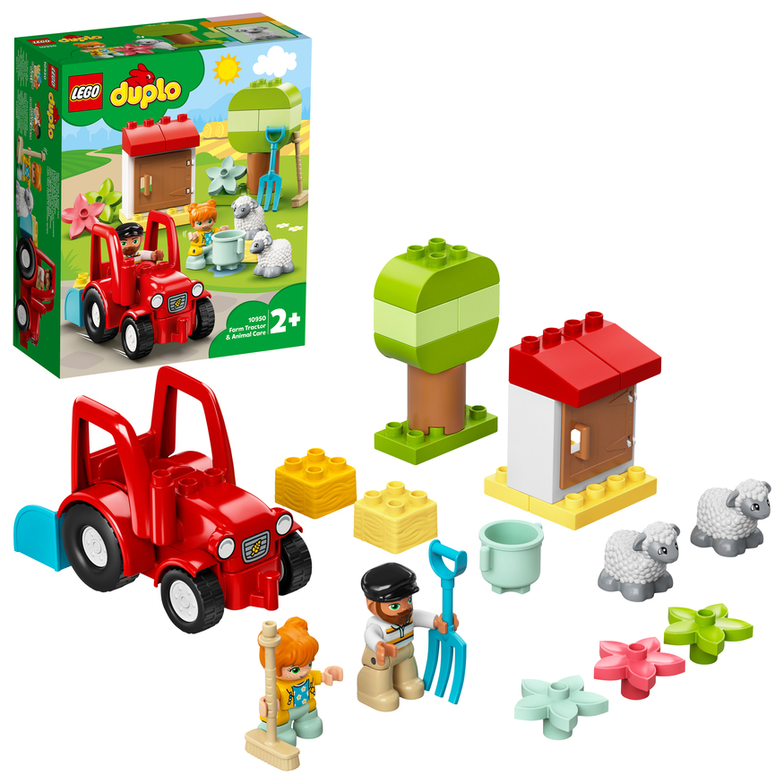 LEGO DUPLO Конструктор "Фермерский трактор и животные" 10950 - фото 3