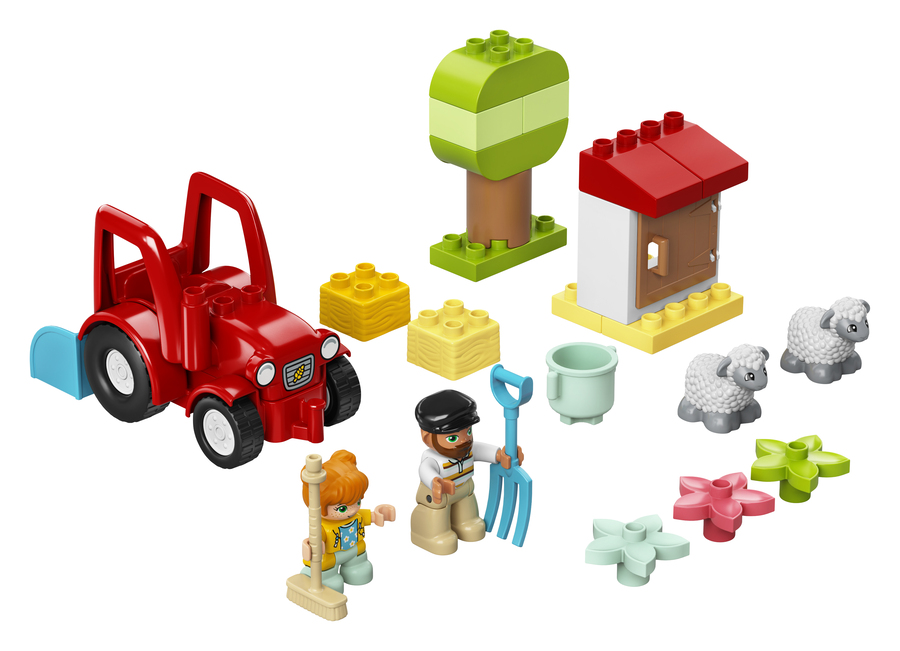 LEGO DUPLO Конструктор "Фермерский трактор и животные" 10950 - фото 4
