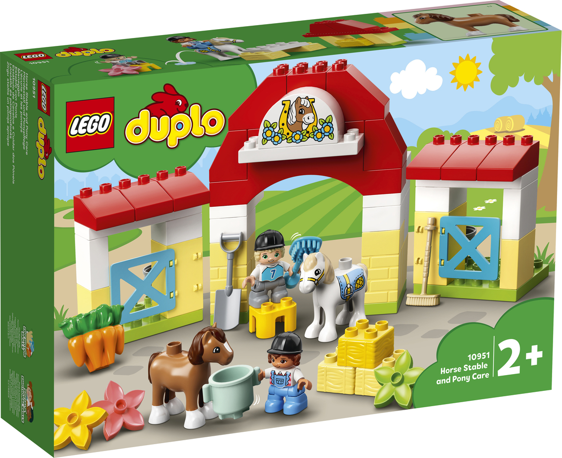 LEGO DUPLO Конструктор "Конюшня для лошади и пони" 10951 - фото 1