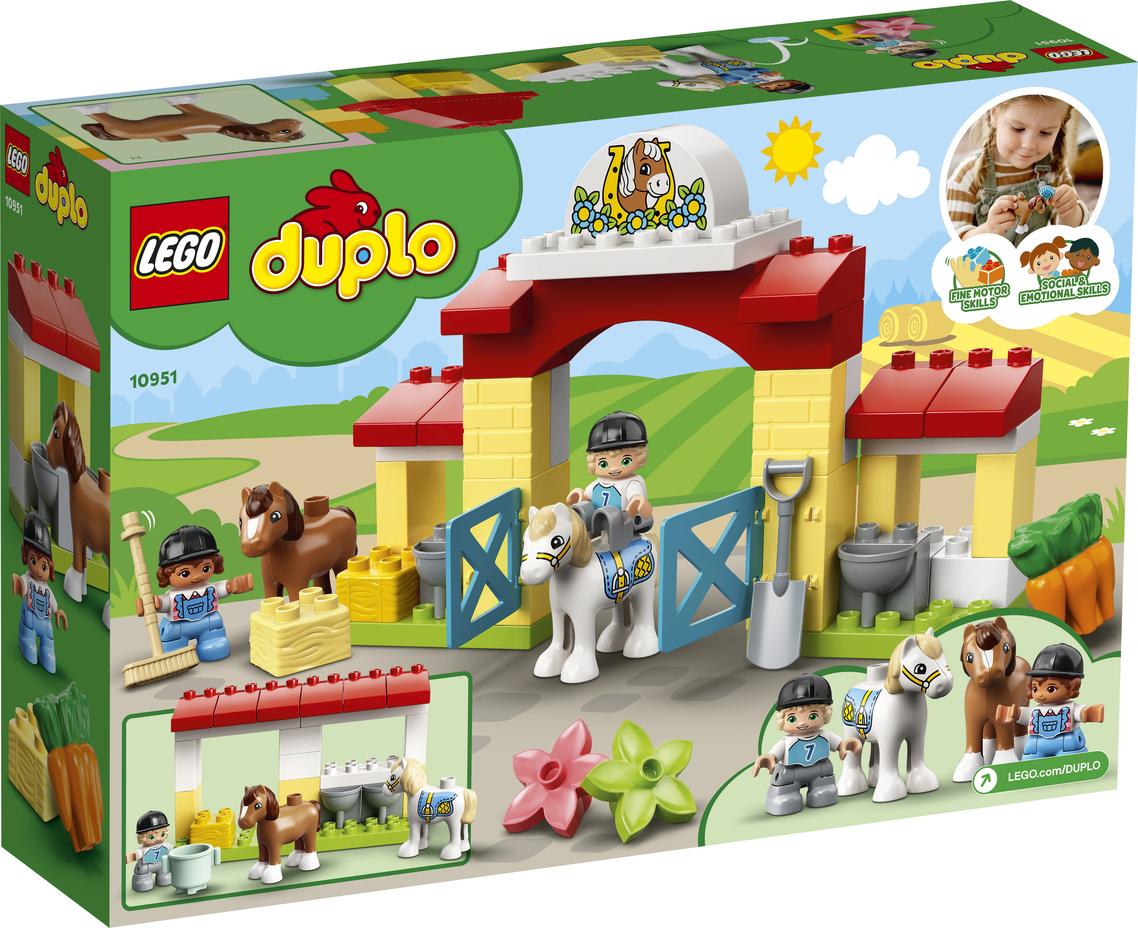 LEGO DUPLO Конструктор "Конюшня для лошади и пони" 10951 - фото 2