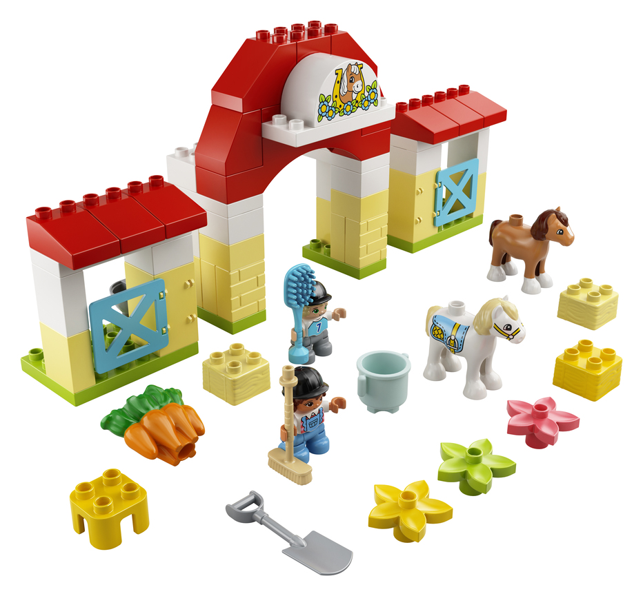 LEGO DUPLO Конструктор "Конюшня для лошади и пони" 10951 - фото 4