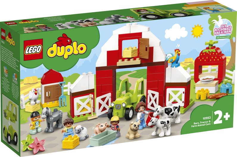 LEGO DUPLO Конструктор "Фермерский трактор, домик и животные" 10952