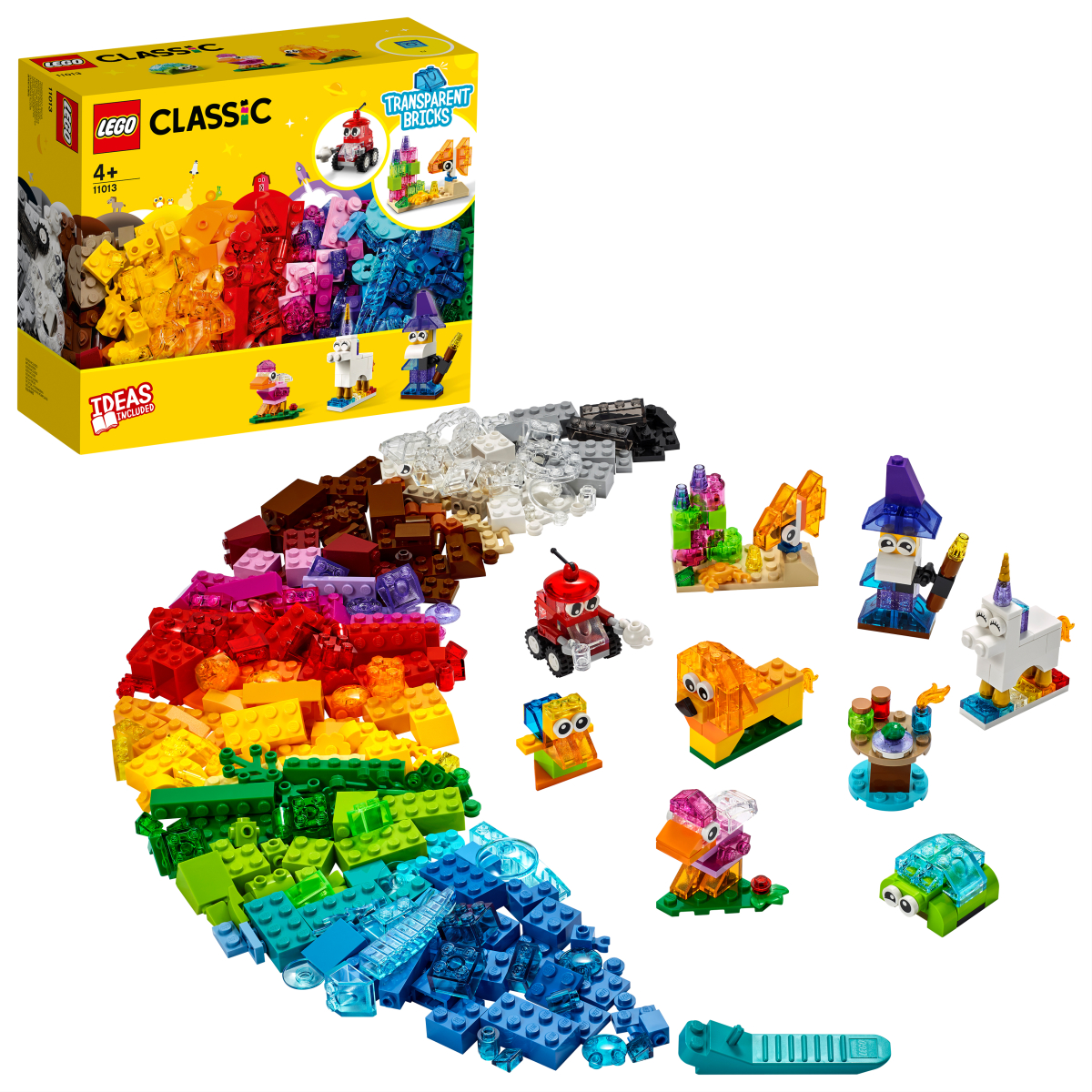 LEGO CLASSIC Конструктор "Прозрачные кубики" 11013 - фото 1