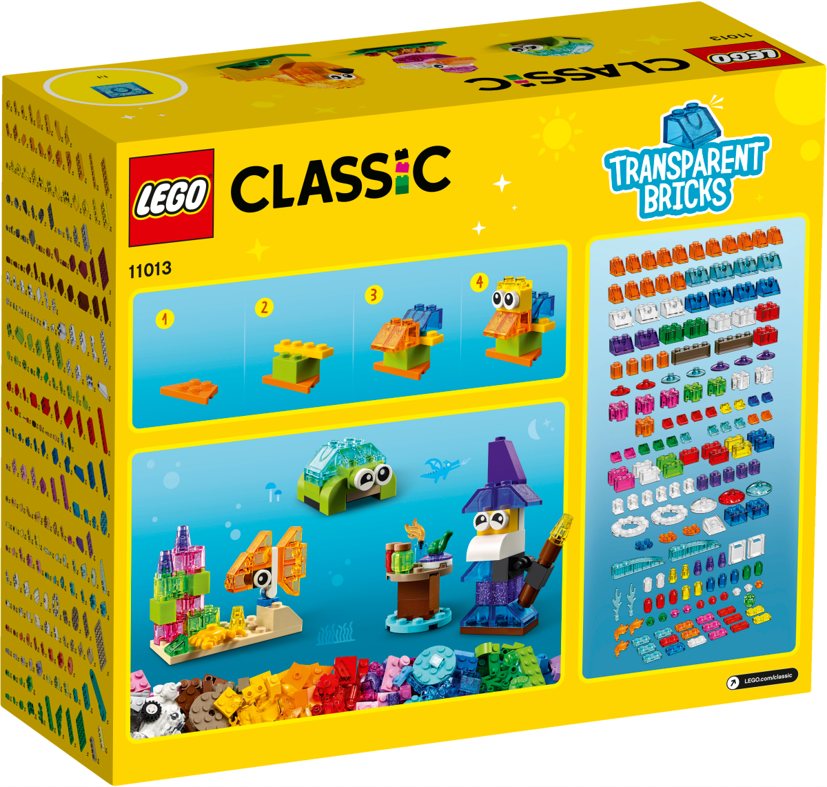 LEGO CLASSIC Конструктор "Прозрачные кубики" 11013 - фото 3