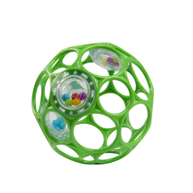 Развивающая игрушка: мяч Oball с погремушкой (зеленый)