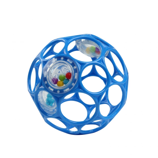 Bright Starts Развивающая игрушка: мяч Oball с погремушкой (синий)